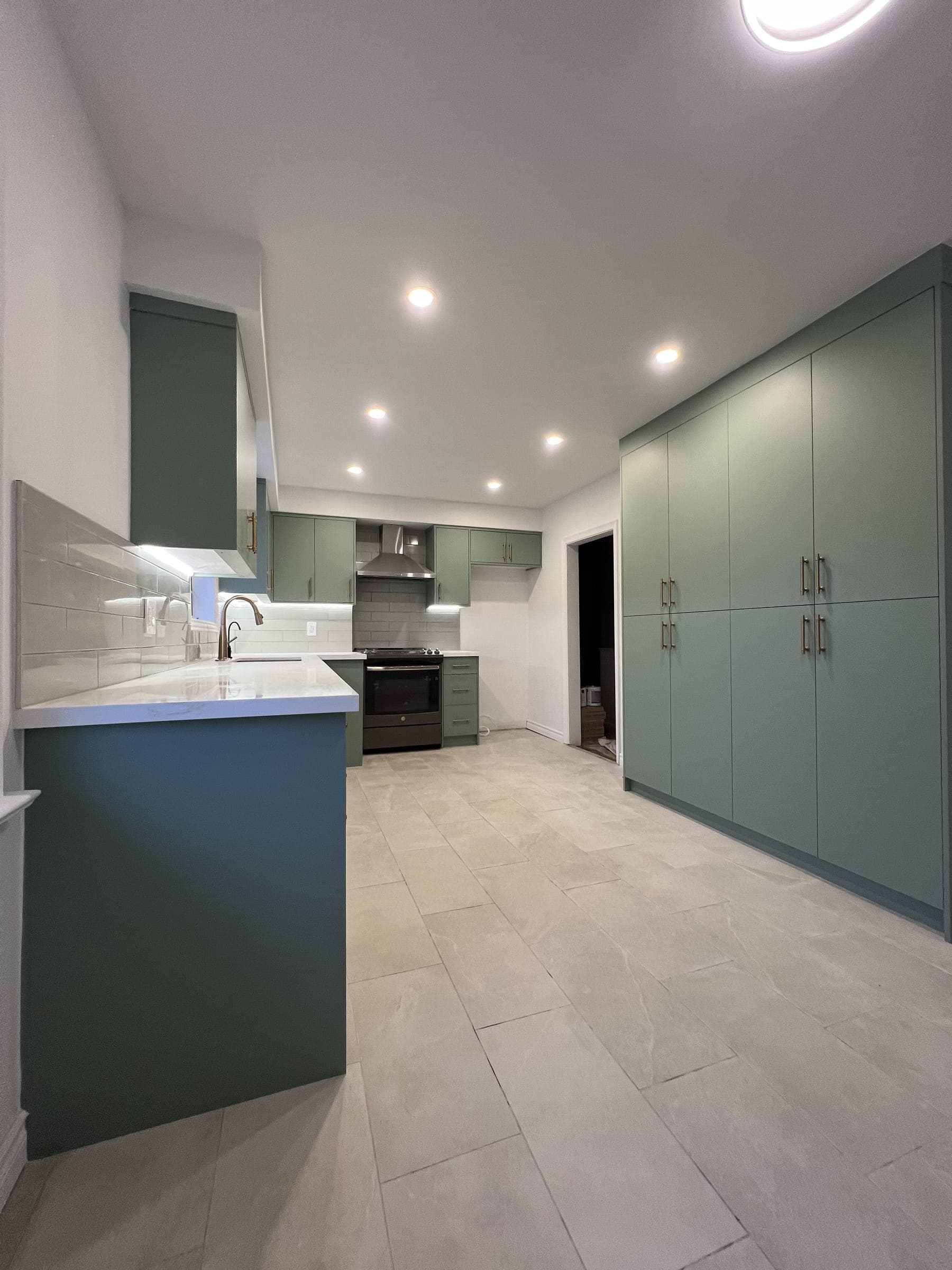 Georgetown — sage-green kitchen renovation